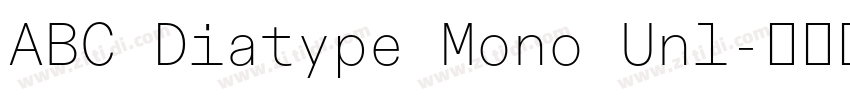 ABC Diatype Mono Unl字体转换